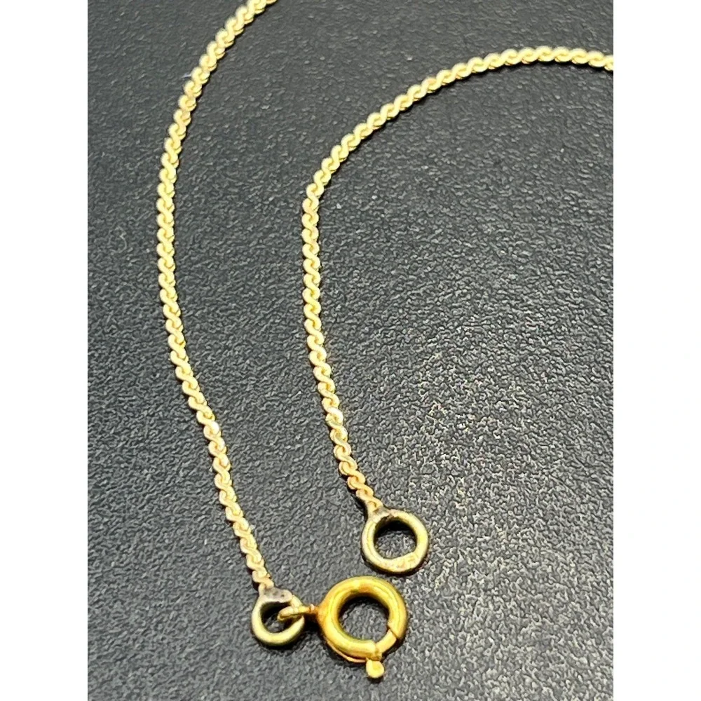 14K Solid Gold Classic Cuban link‎ Curb Layering Chain Bracelet 7